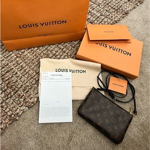 LV double zip pochette